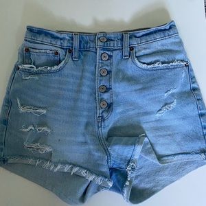 Abercrombie and Fitch denim mom shorts